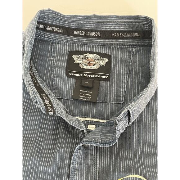 Men’s Harley Davidson Genuine Motorclothes 2xl Short Sleeve Shirt - Picture 3 of 7